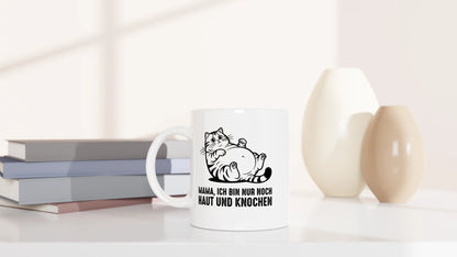 Tasse 325ml - Haut und Knochen - Katze