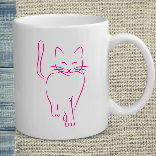 Tasse 325ml - Heiße Katze - Katze