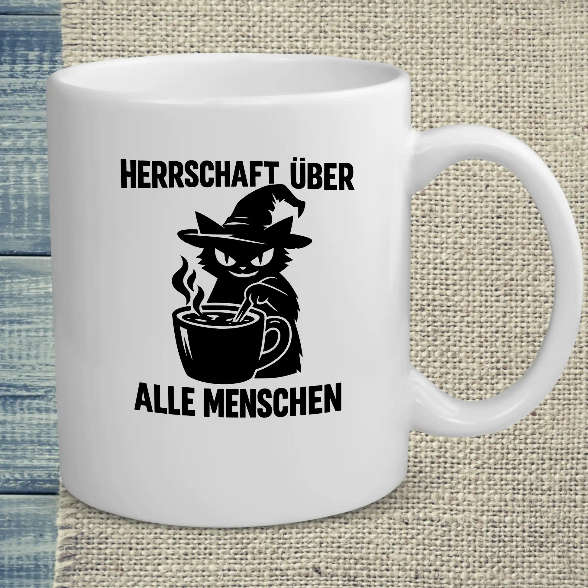 Tasse 325ml - Herrschaft - Katze, Halloween
