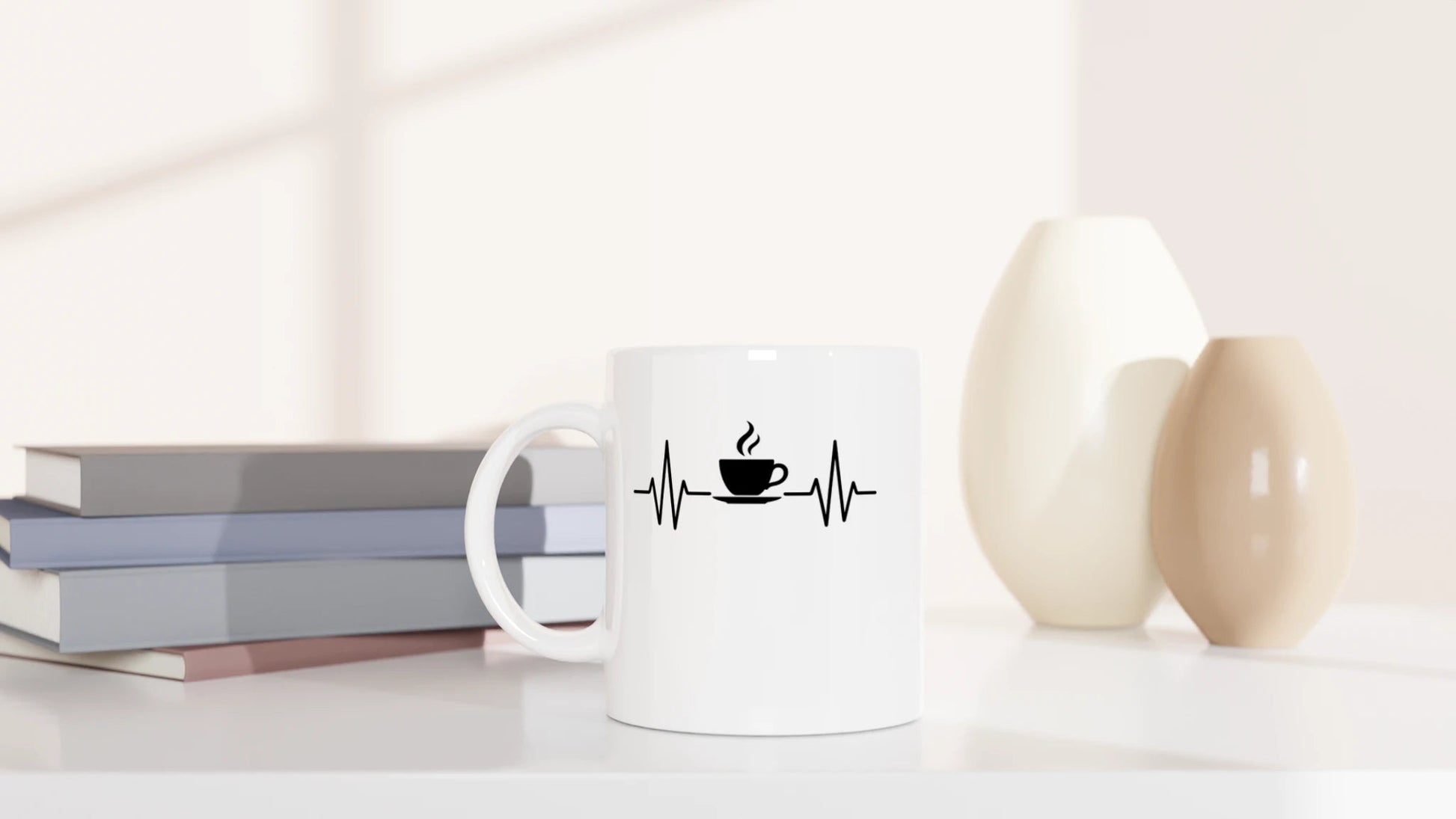 Tasse 325ml - Herzschlag für Kaffee - Kaffee