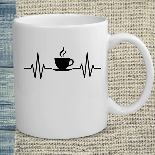 Tasse 325ml - Herzschlag für Kaffee - Kaffee