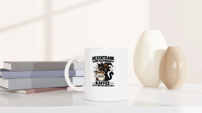 Tasse 325ml - Hexentrank und Katzenhaar - Katze & Kaffee, Halloween