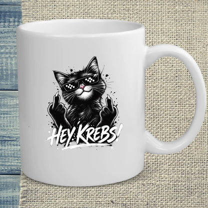 Tasse 325ml - Hey Krebs - Katze