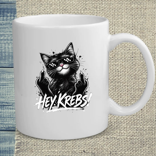 Tasse 325ml - Hey Krebs - Katze