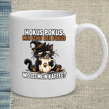 Tasse 325ml - Hokus Fokus - Katze & Kaffee, Halloween