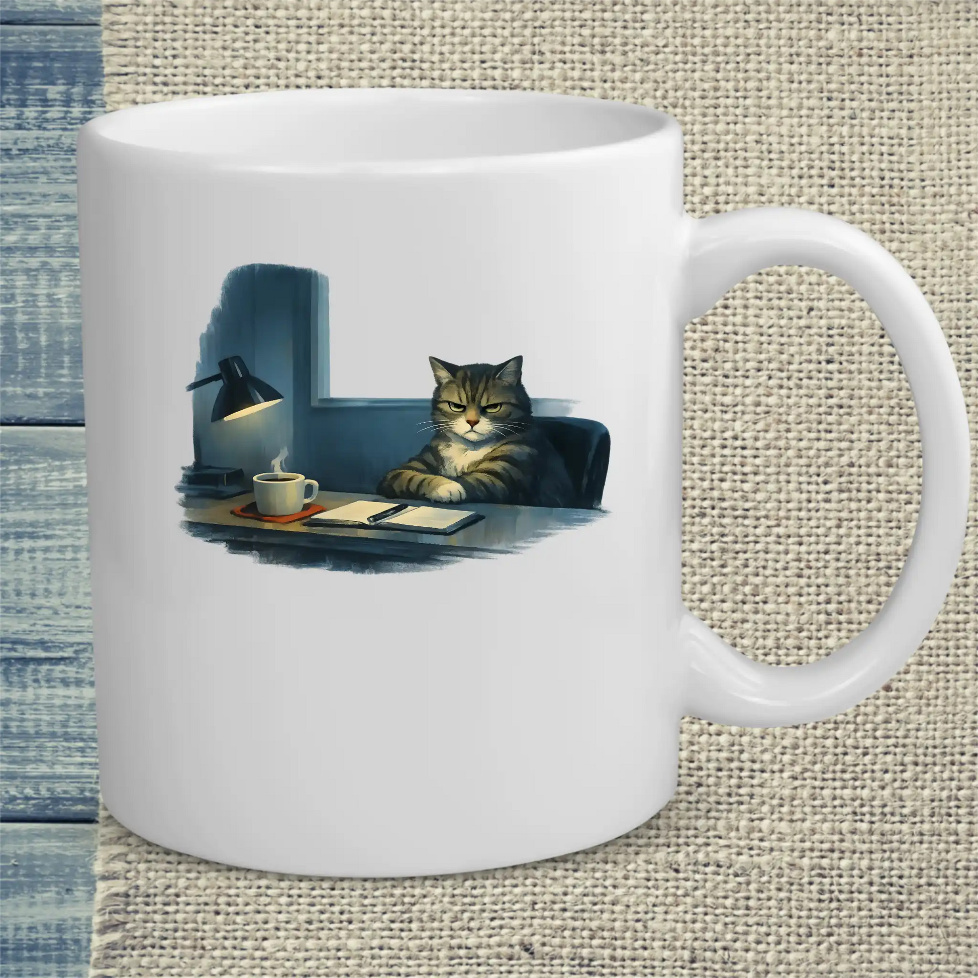 Tasse 325ml - Hopper - Grimmige Katze - Katze & Kaffee