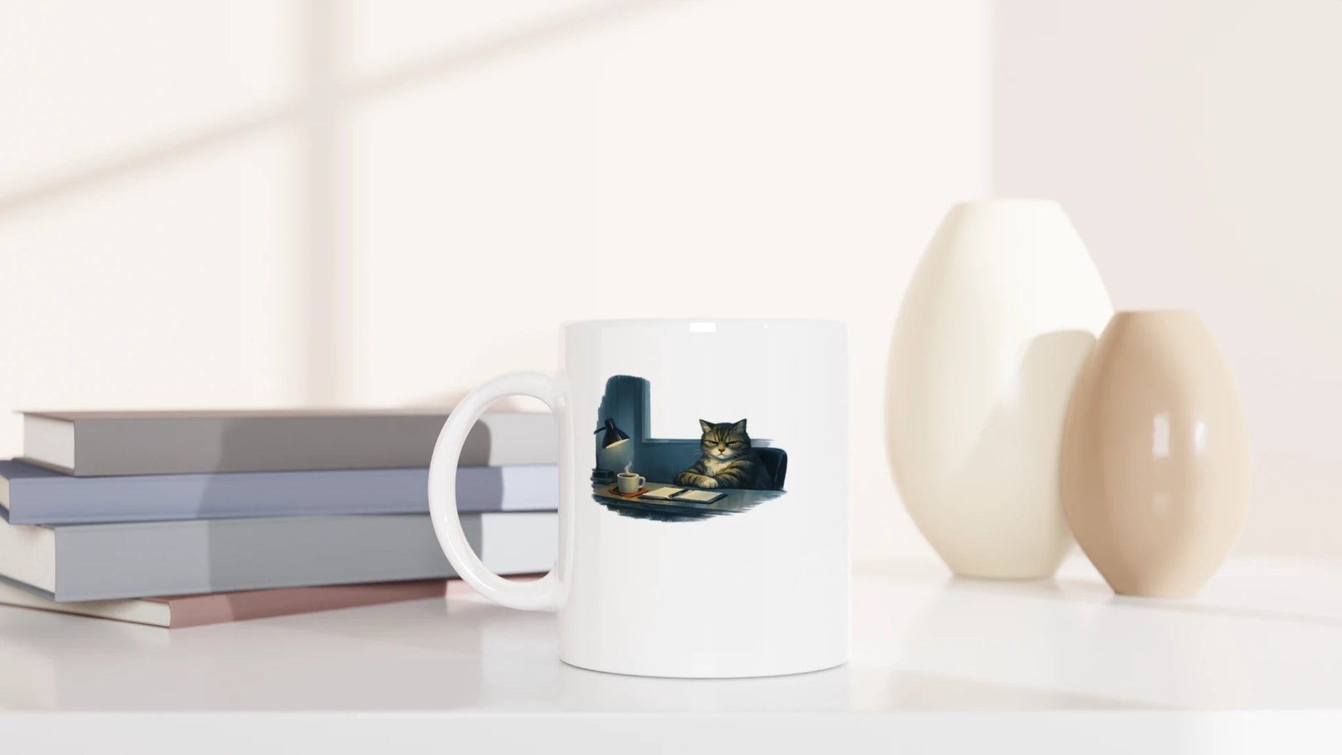 Tasse 325ml - Hopper - Grimmige Katze - Katze & Kaffee