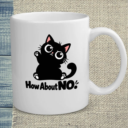 Tasse 325ml - How About NO - Katze