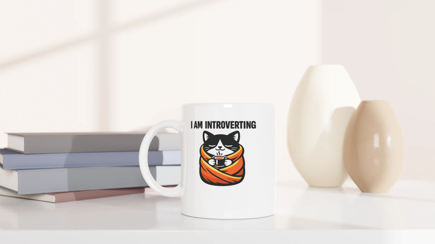 Tasse 325ml - i am introverting - Katze