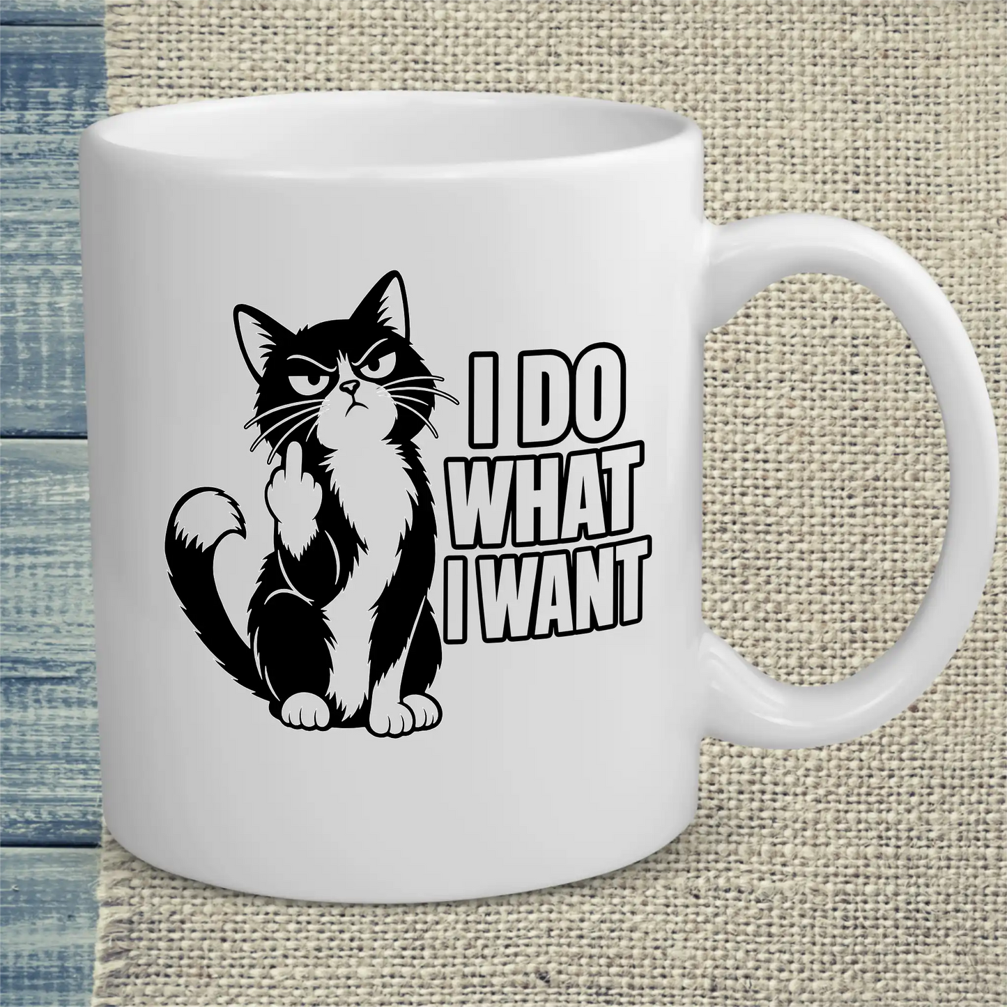 Tasse 325ml - I do what I want 2 - Katze