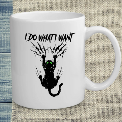 Tasse 325ml - I do what I want to do - Katze