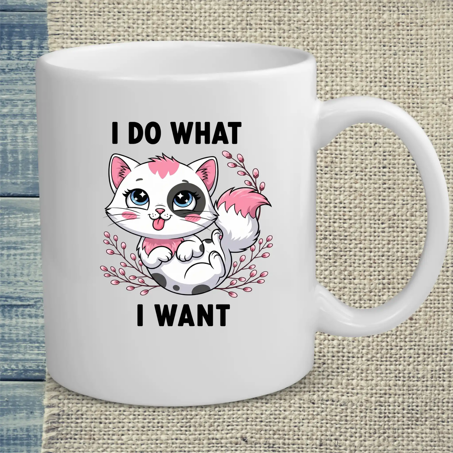 Tasse 325ml - I do what I want - Katze