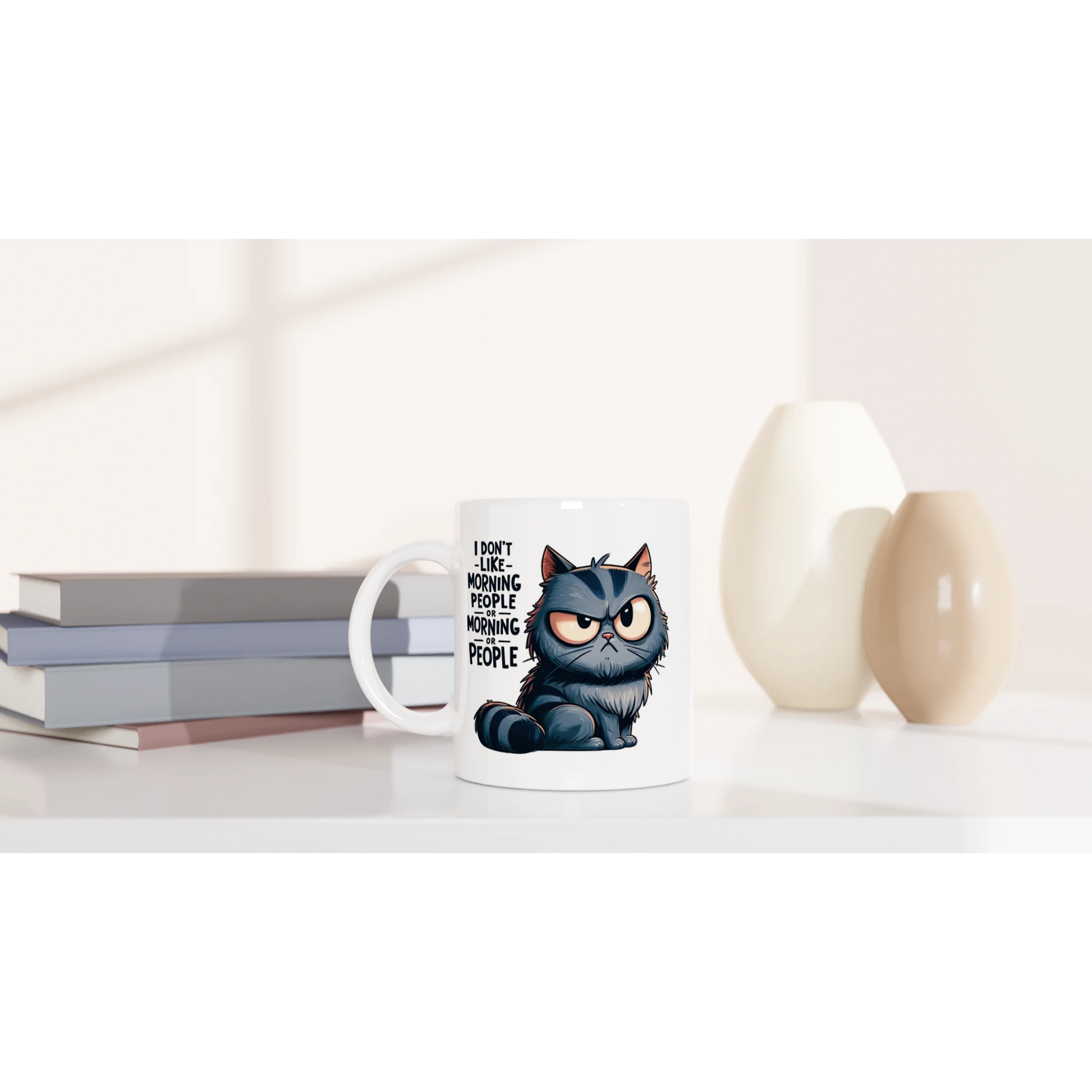 Tasse 325ml - I dont like Morning People - Katze