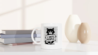 Tasse 325ml - I Hate People - Katze