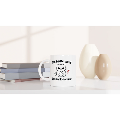 Tasse 325ml - Ich beiße nicht - Katze