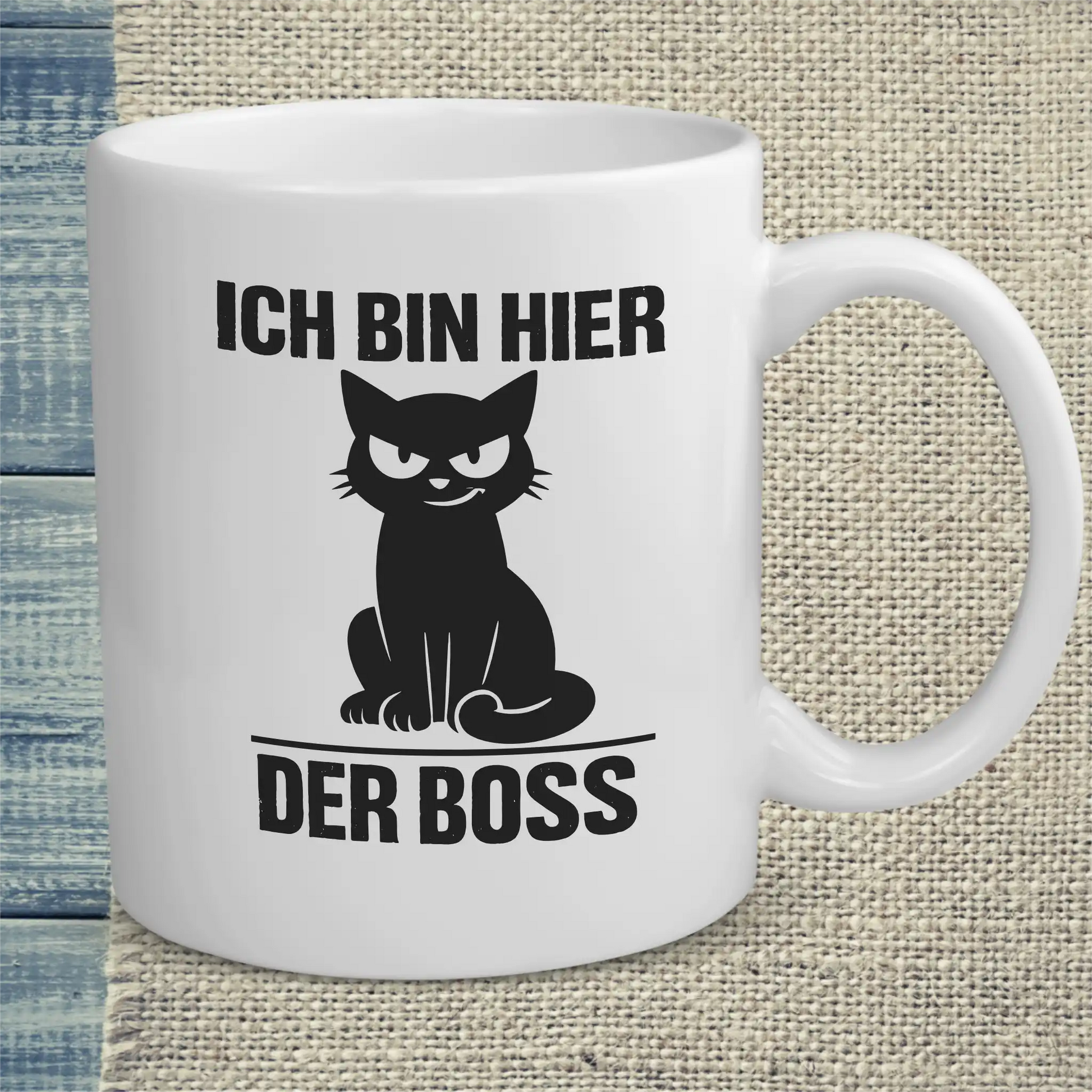 Tasse 325ml - Ich bin hier der Boss - Katze