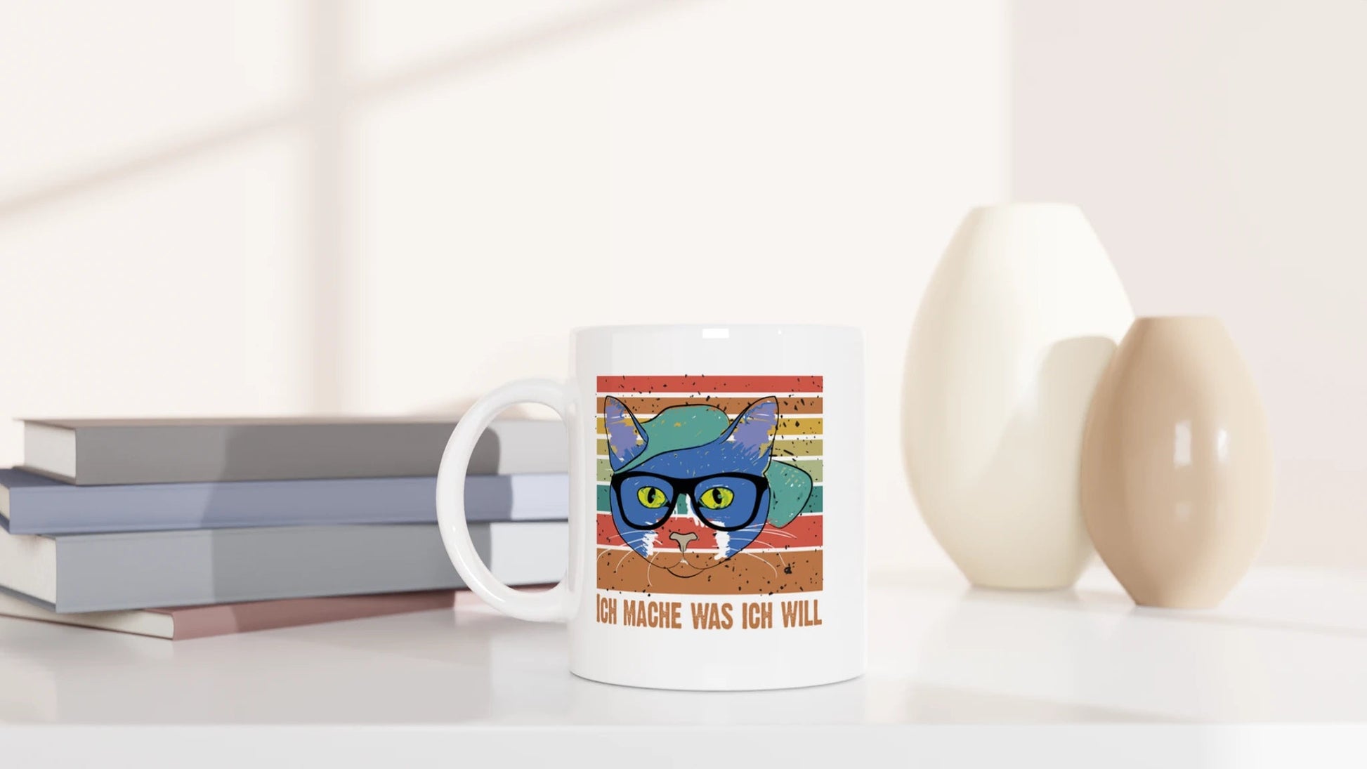 Tasse 325ml - Ich mache was ich will - Katze, Cat Guy