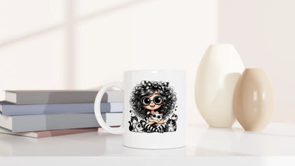 Tasse 325ml - Ich mag halt Katzen - Kaffee, Cat Lady