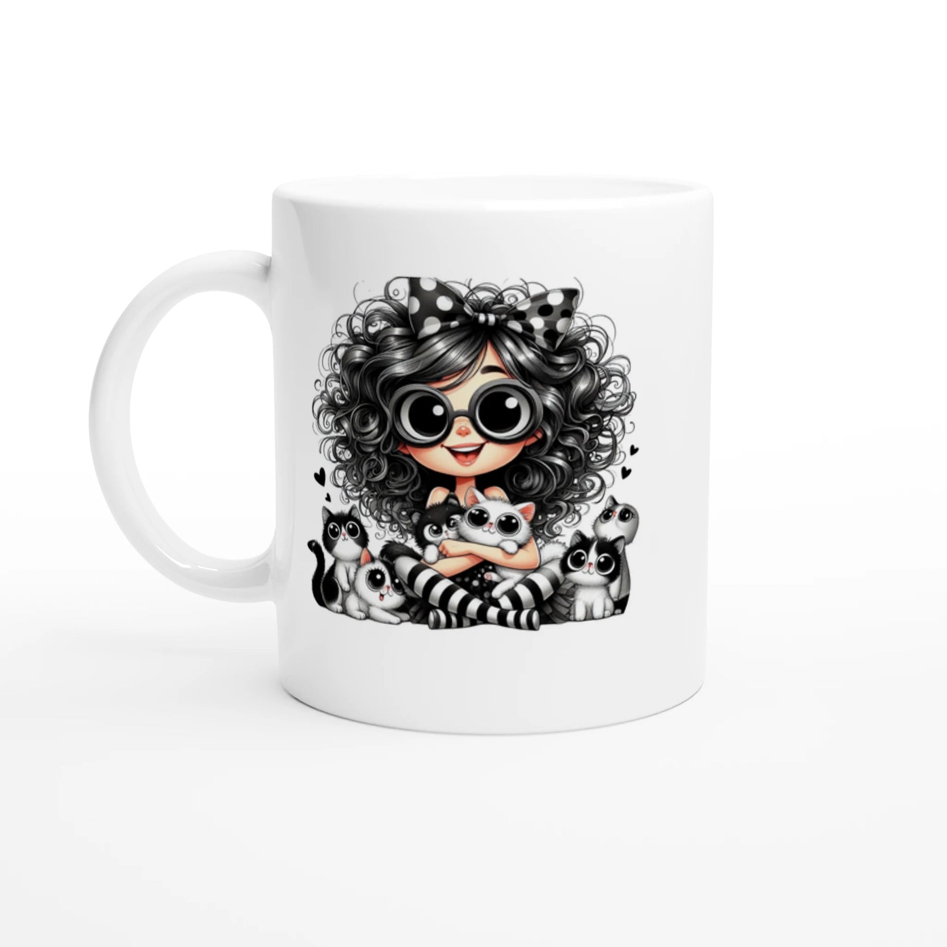 Tasse 325ml - Ich mag halt Katzen - Kaffee, Cat Lady