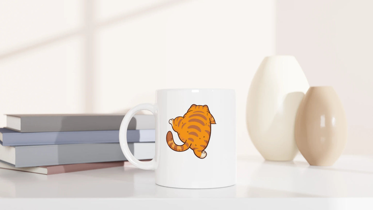 Tasse 325ml - Ich schaff das - Katze, Orange