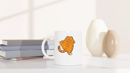 Tasse 325ml - Ich schaff das - Katze, Orange