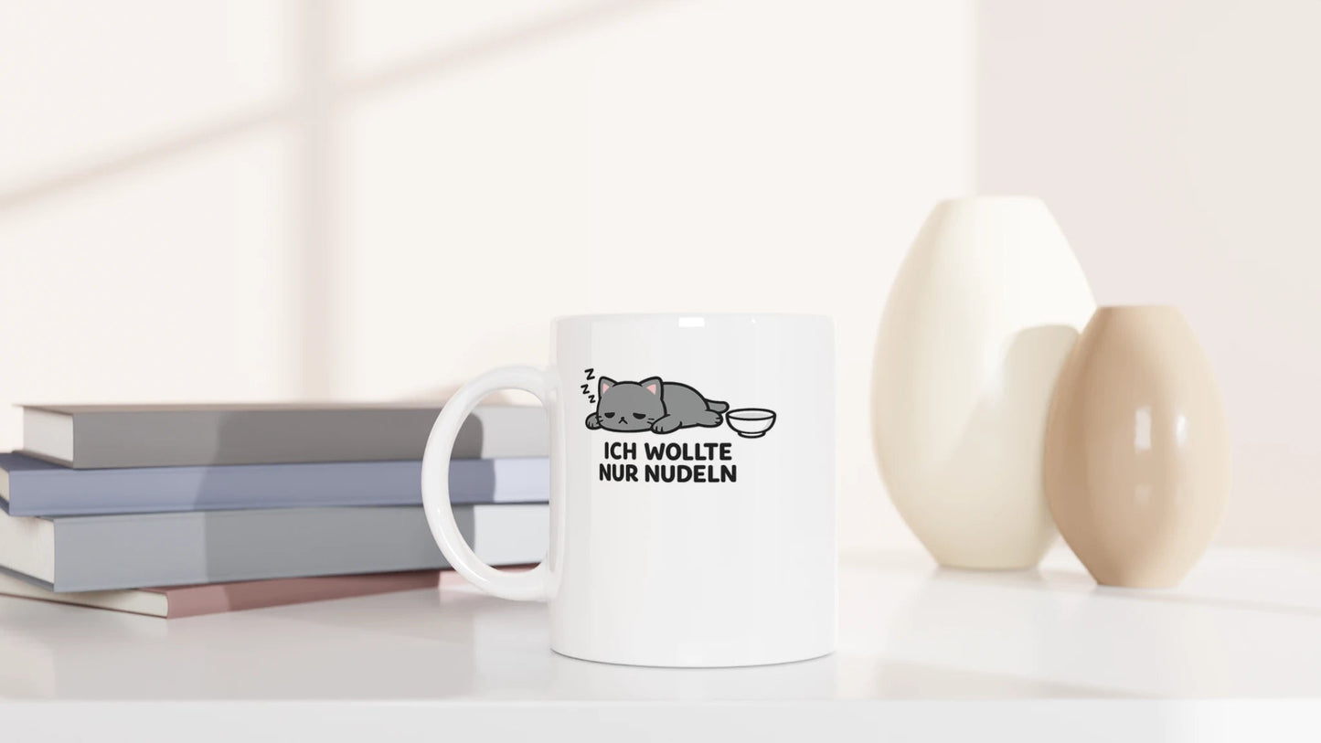 Tasse 325ml - ICH WOLLTE NUR NUDELN - Katze, Ramen