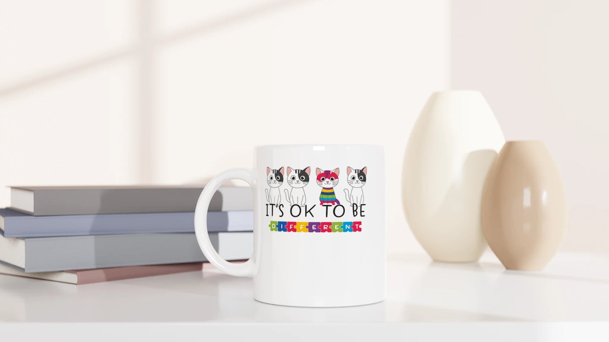 Tasse 325ml - It's OK to be different - Katze