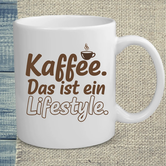 Tasse 325ml - Kaffee. Das ist ein Lifestyle. - Kaffee