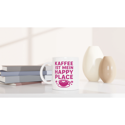 Tasse 325ml - Kaffee ist mein Happy Place - Kaffee