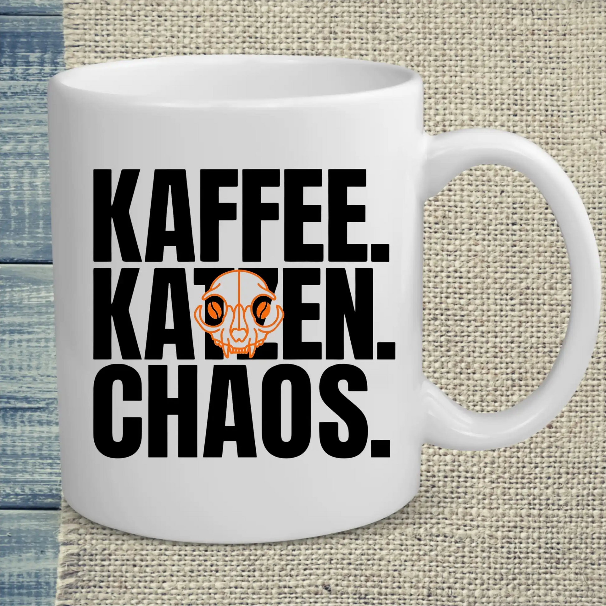 Tasse 325ml - Kaffee. Katzen. Chaos - Katze & Kaffee