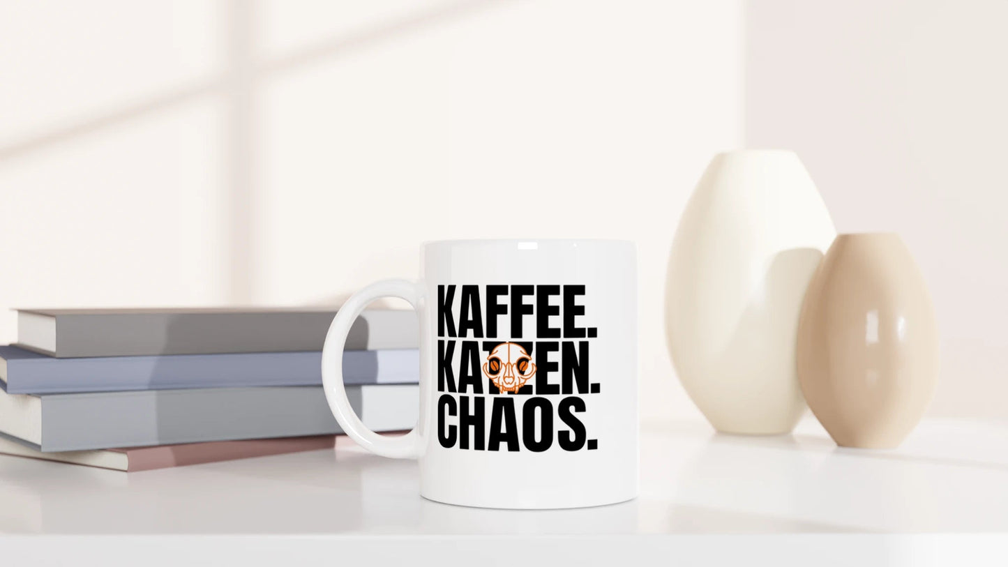 Tasse 325ml - Kaffee. Katzen. Chaos - Katze & Kaffee