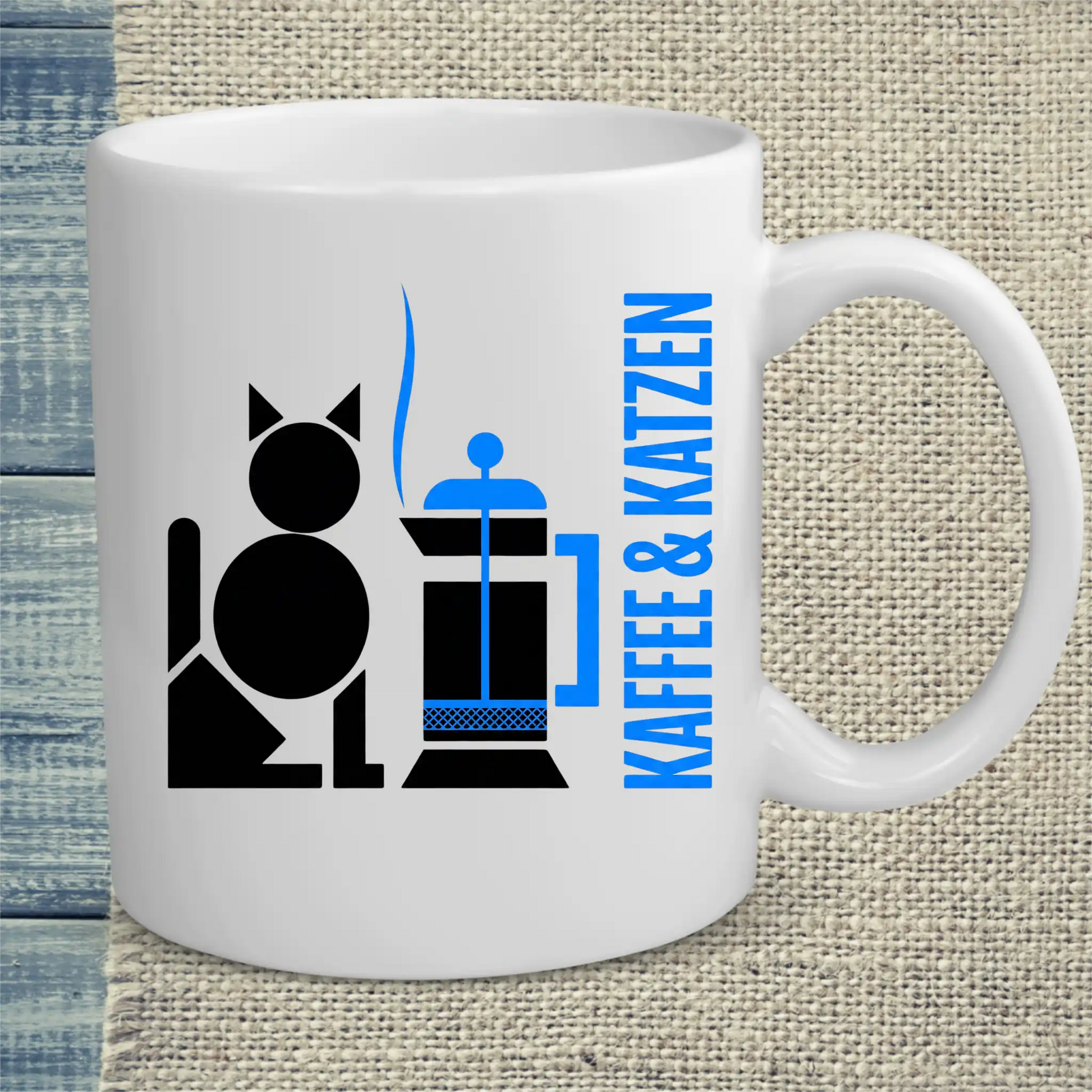 Tasse 325ml - Kaffee & Katzen - Katze & Kaffee