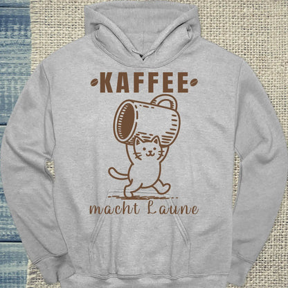 Tasse 325ml - Kaffee macht Laune - Katze & Kaffee Grau