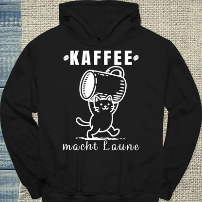 Tasse 325ml - Kaffee macht Laune - Katze & Kaffee Schwarz