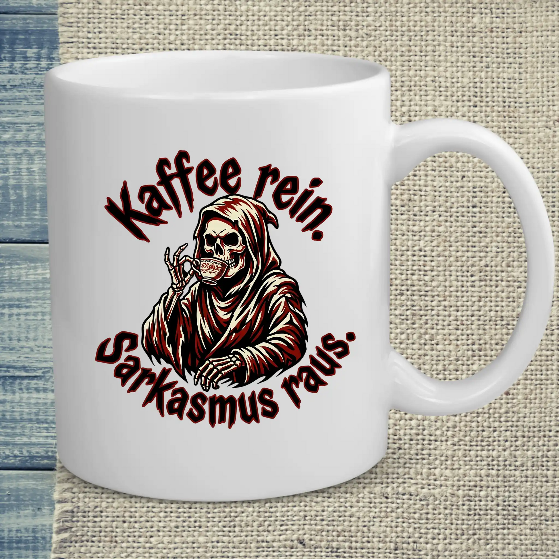 Tasse 325ml - Kaffee rein. Sarkasmus raus - Kaffee
