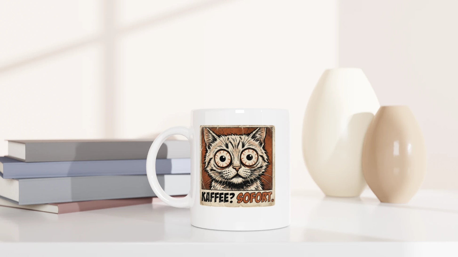 Tasse 325ml - Kaffee? Sofort - Katze & Kaffee