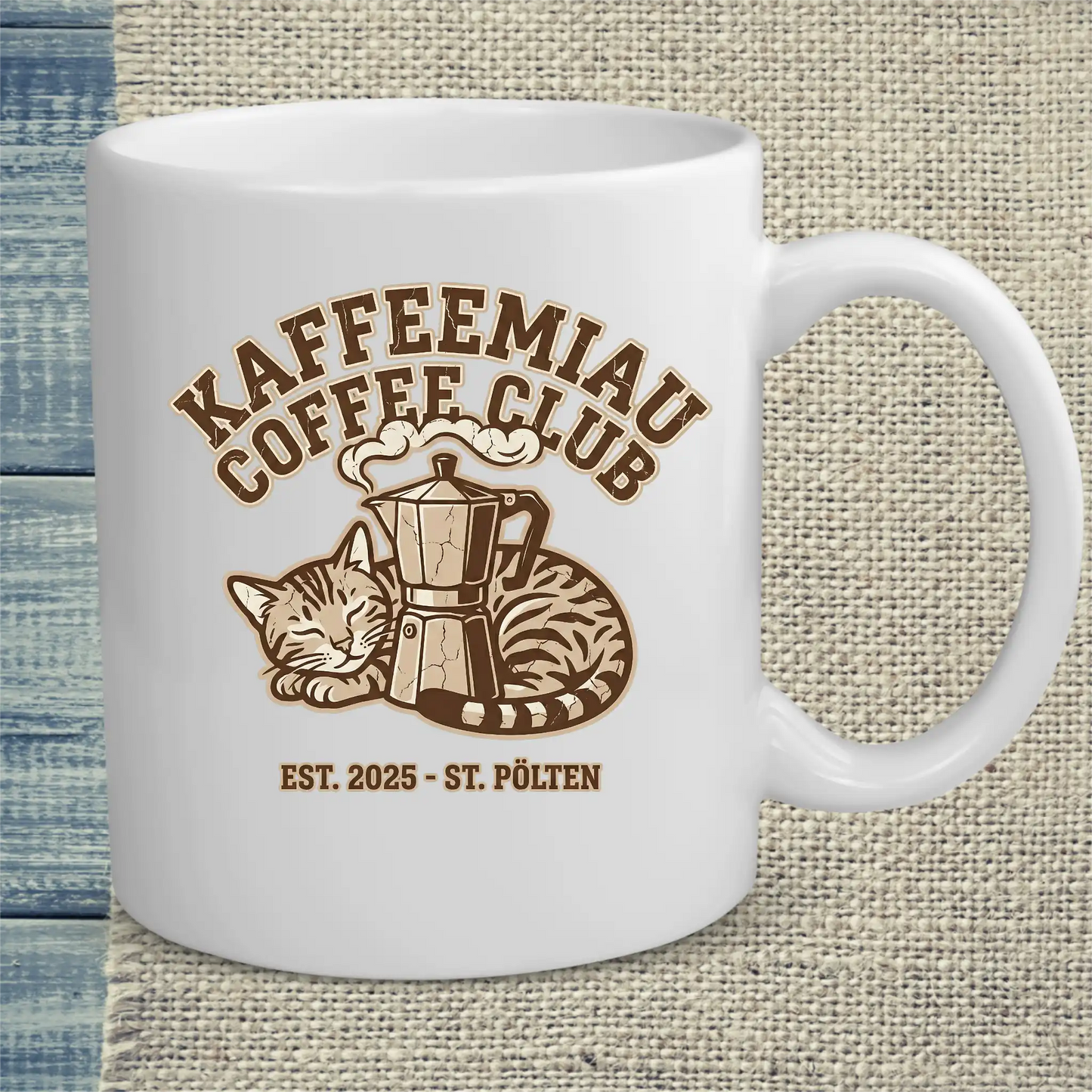Tasse 325ml - KaffeeMiau Coffee Club - Katze, Kaffee, KaffeeMiau