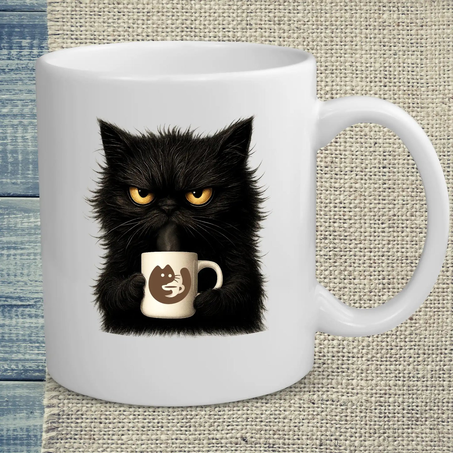 Tasse 325ml - KaffeeMiau Katze - Katze & Kaffee, KaffeeMiau