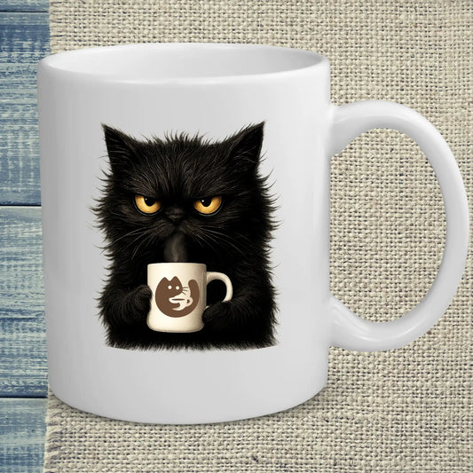 Tasse 325ml - KaffeeMiau Katze - Katze & Kaffee, KaffeeMiau