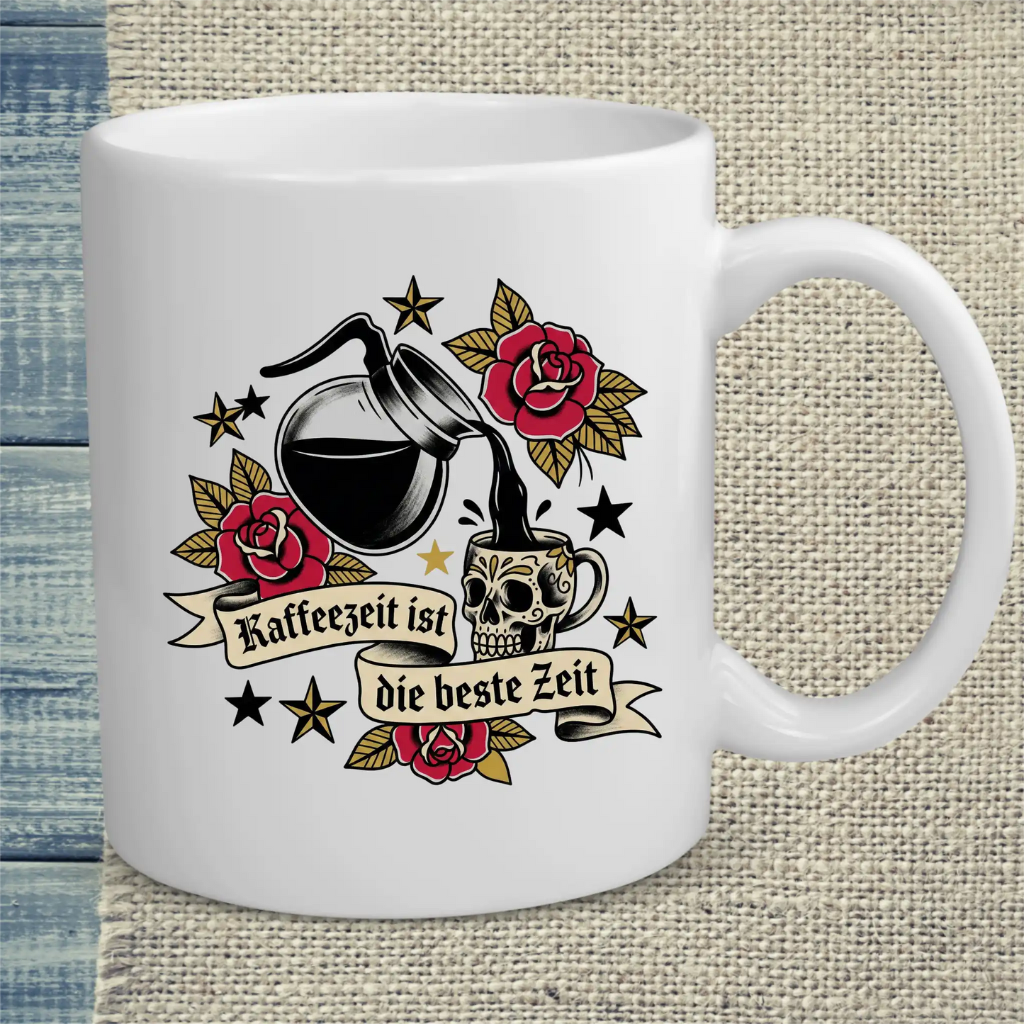 Tasse 325ml - Kaffeezeit ist die beste Zeit - Kaffee