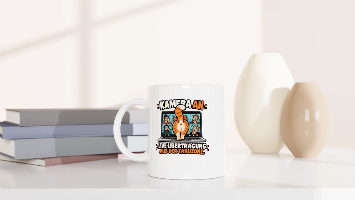 Tasse 325ml - Kamera an - Katze