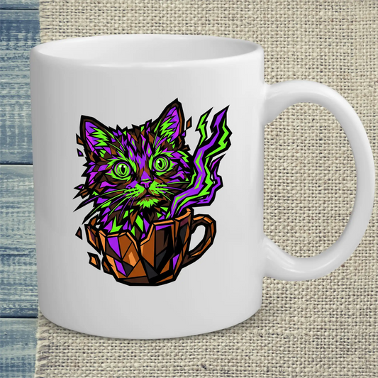 Tasse 325ml - Katze im Kaffee - Katze