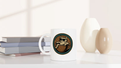 Tasse 325ml - Katze in Tasse - Rund - Katze & Kaffee