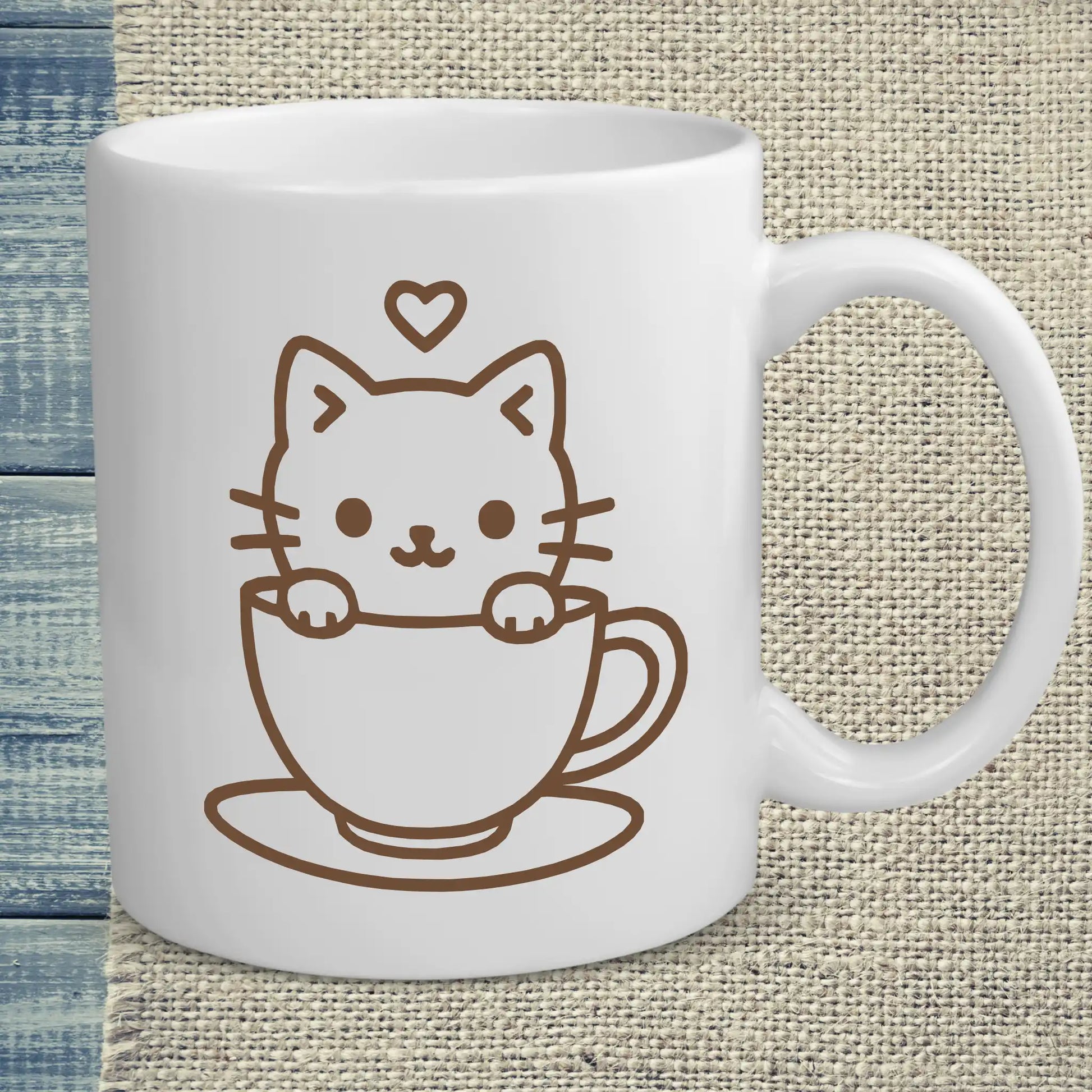 Tasse 325ml - Katze in Tasse - Katze & Kaffee