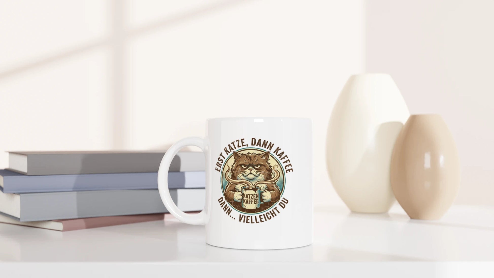 Tasse 325ml - Katze Kaffee Du - Katze & Kaffee