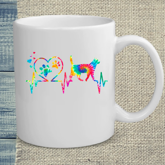 Tasse 325ml - Katzen Herzschlag - Katze