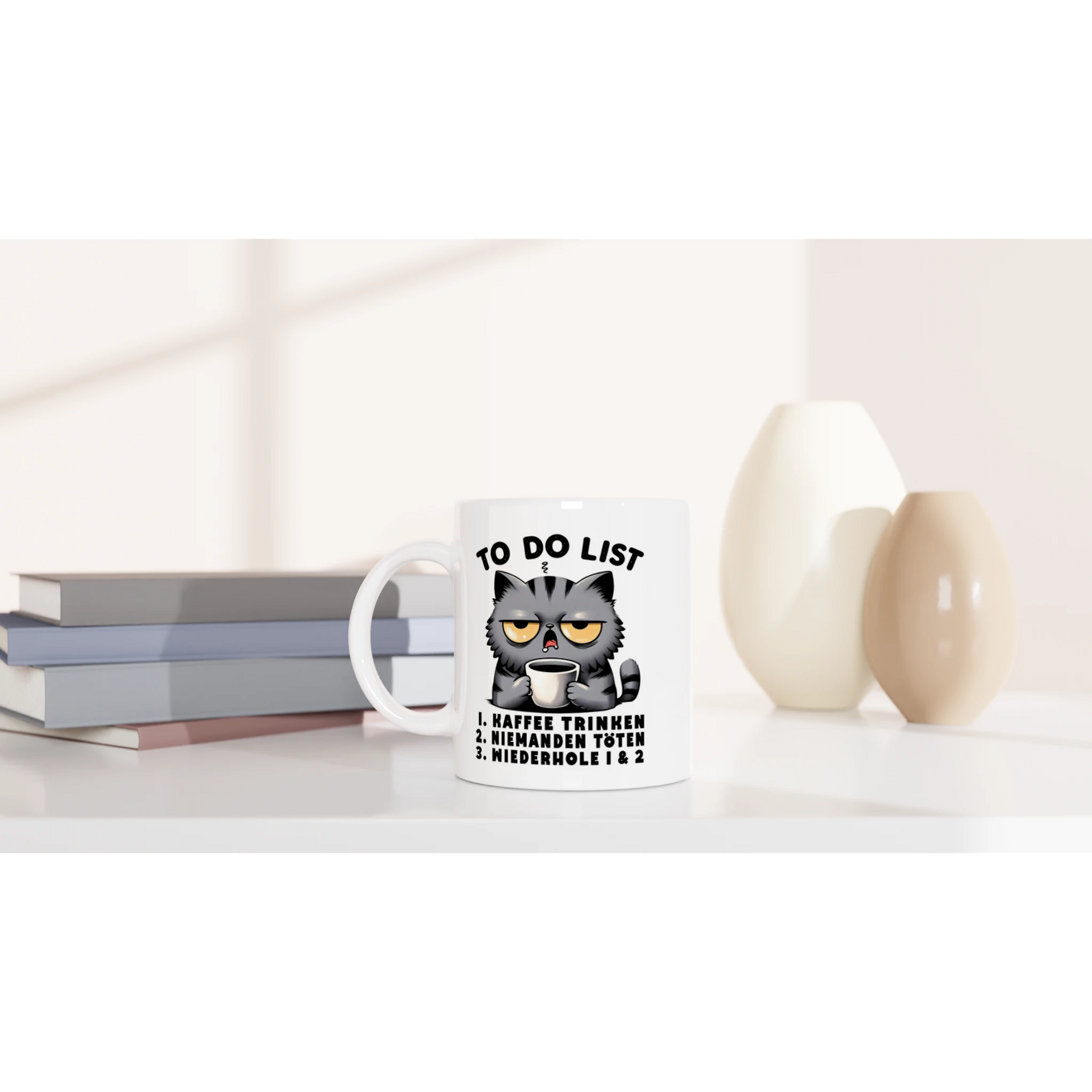 Tasse 325ml - Katzen - Kaffee to do List - Katze & Kaffee