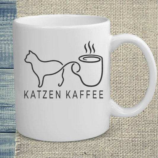 Tasse 325ml - Katzen Kaffee - Katze & Kaffee