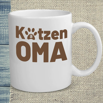 Tasse 325ml - Katzen Oma - Katze