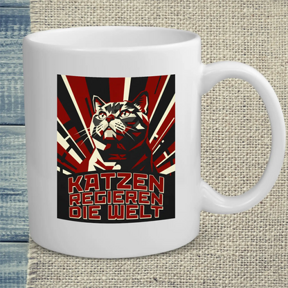 Tasse 325ml - Katzen regieren die Welt - Katze